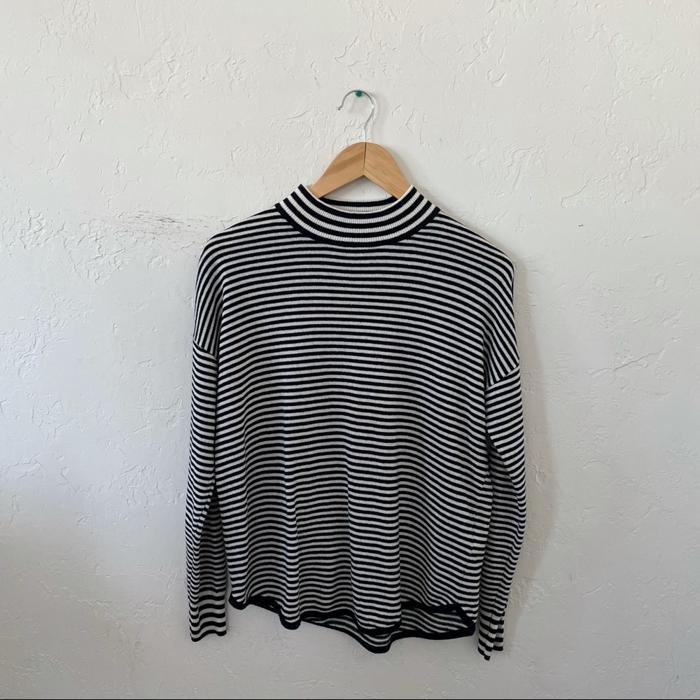 Madewell Striped Mockneck Sweater